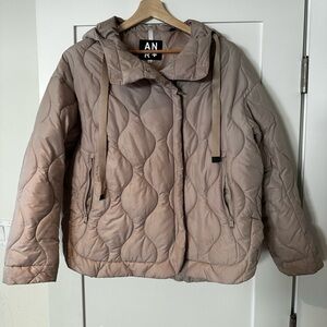 Alp N Rock Taupe Quilted Puffer Jacket